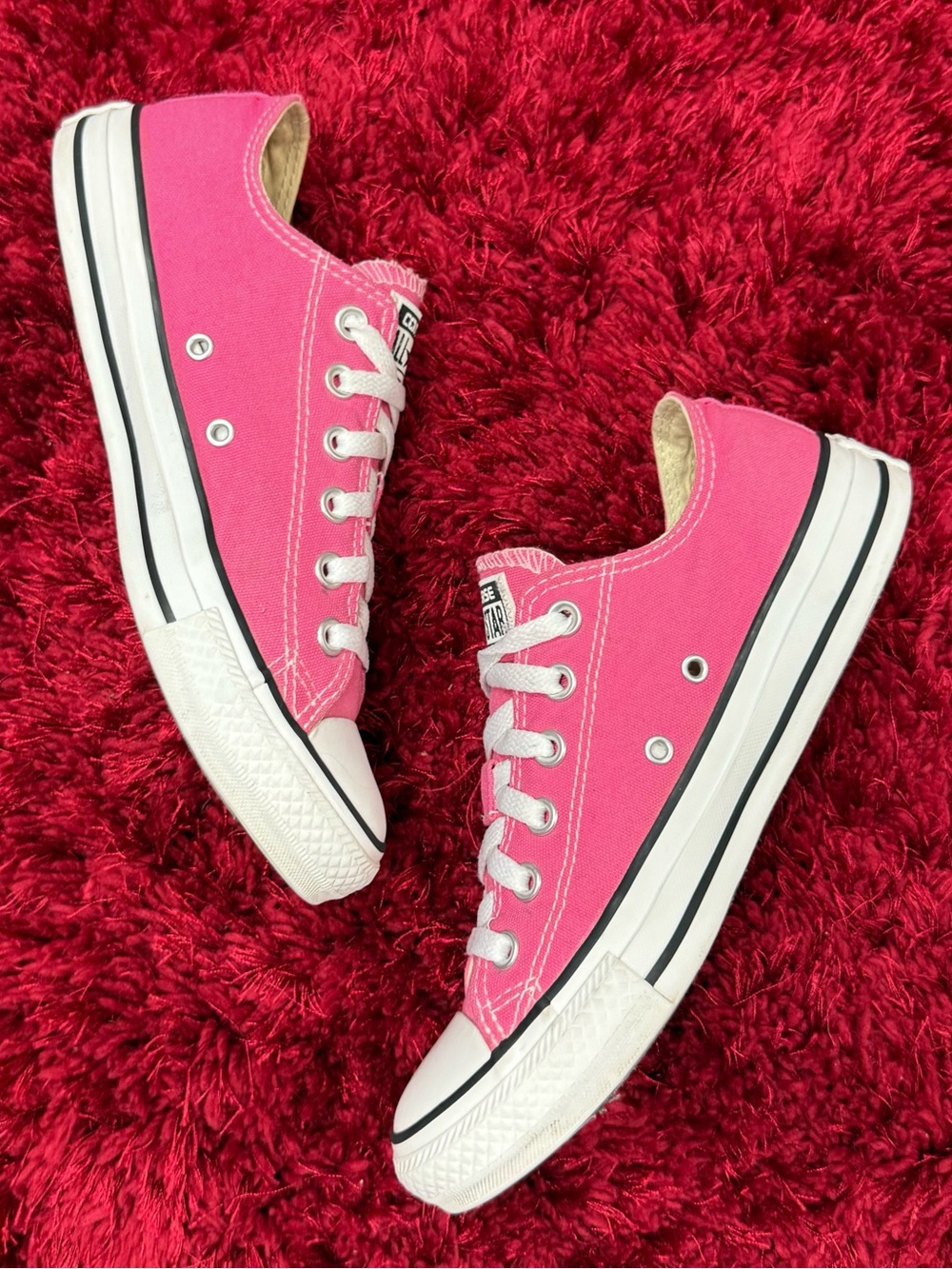 Converse Chuck Taylor All Stars Women’s 8 Men’s 6 OX Pink Low Top Canvas 147141F